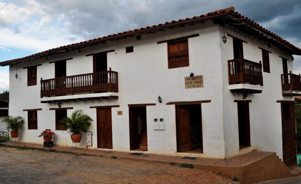 Hospedaje Donde Lorenzo Barichara Bagian luar foto